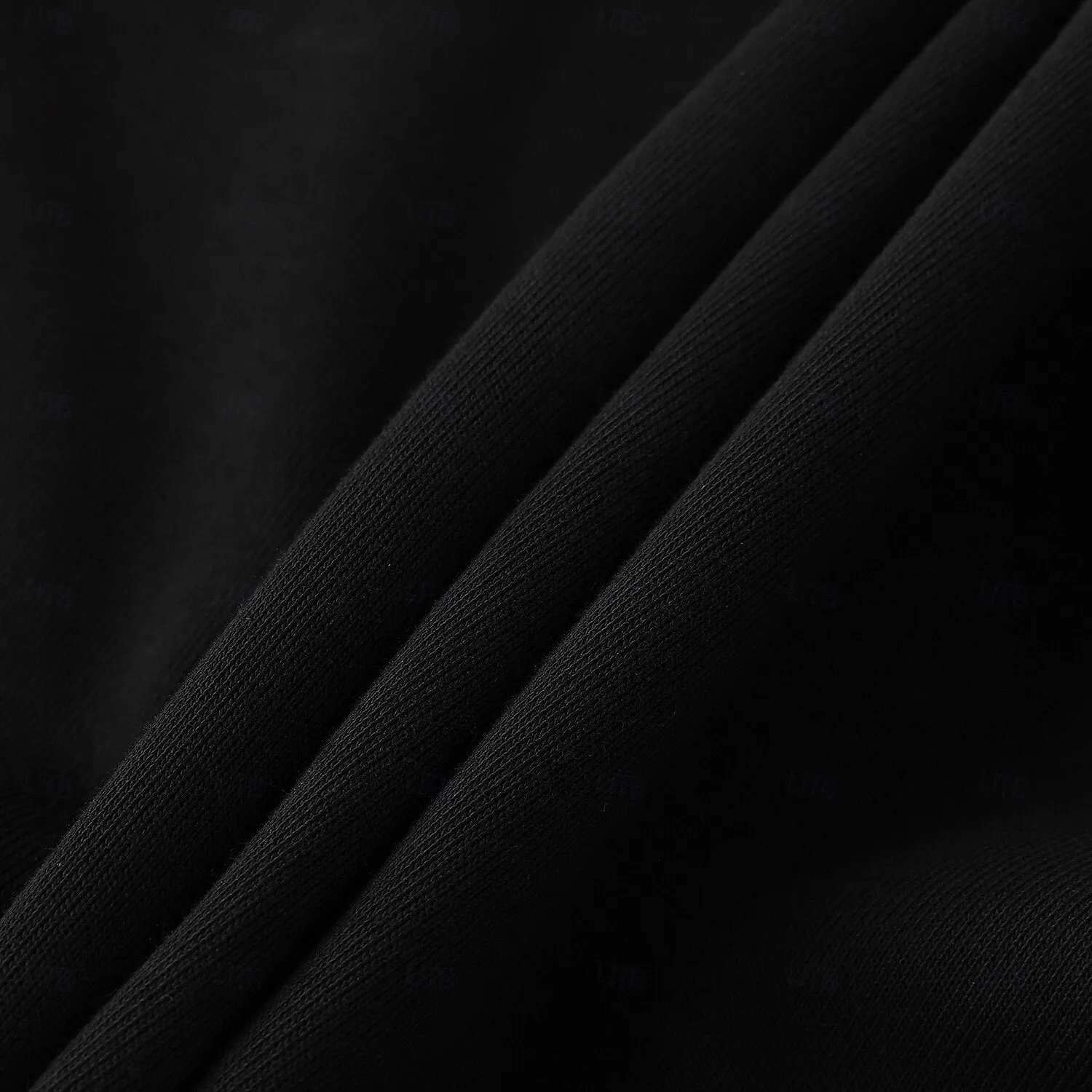 Quarter Zip Sporty Black Pullover Sweatshirt
