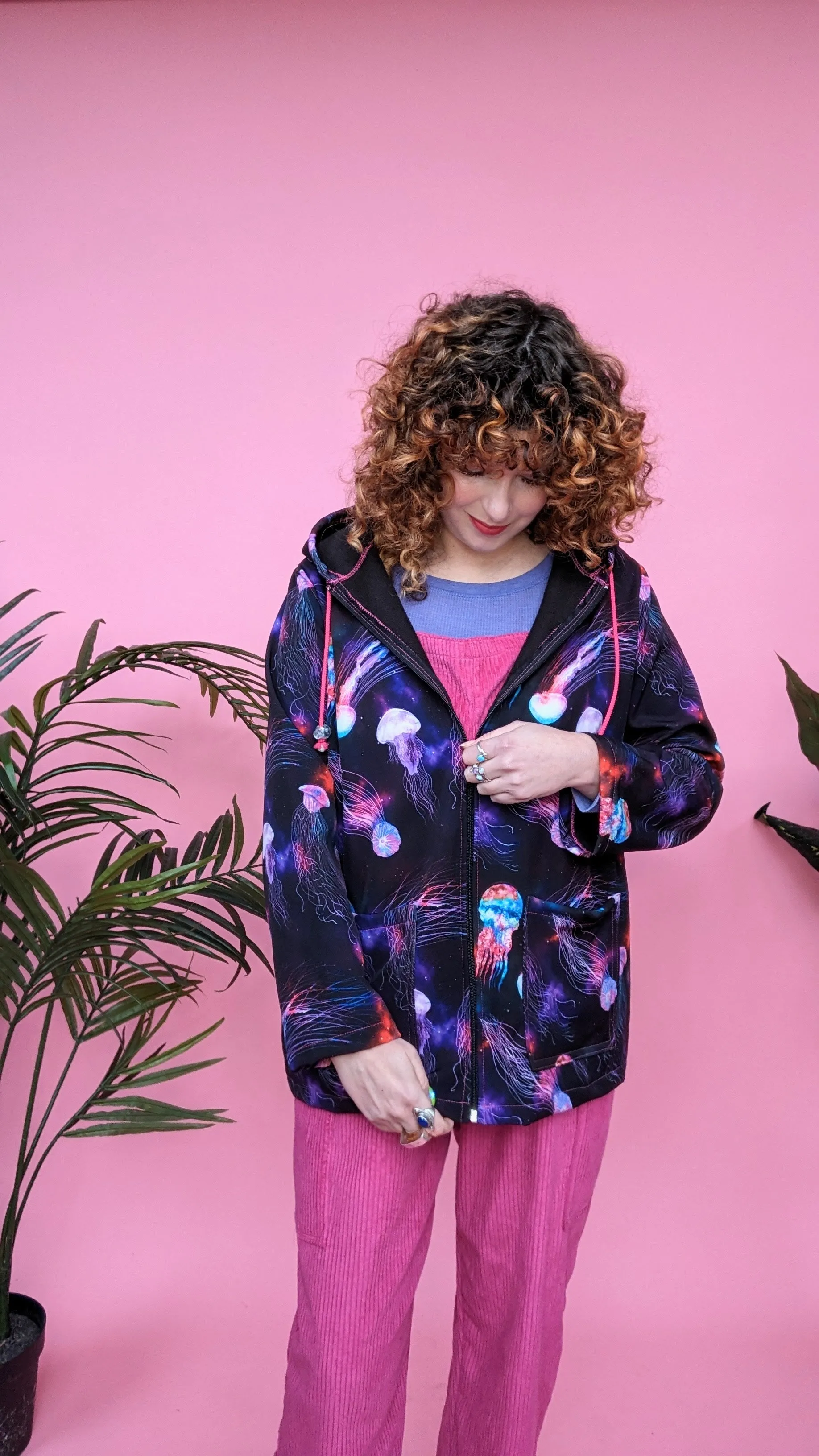 Rain Coat in Jellyfish Print