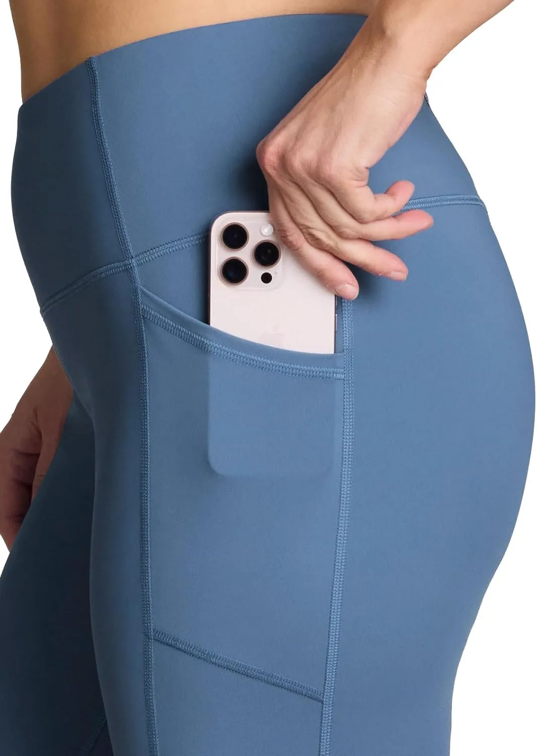 RBX Activewear Plus Size Legging for Women in Capri Length High Waist Squat Proof Running Yoga Pants with Pockets