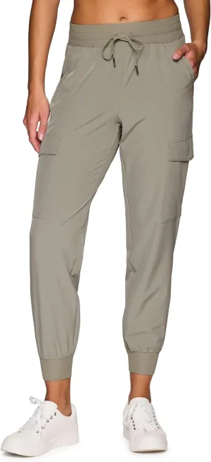 RBX Cargo Joggers for Women, Lightweight Stretch Woven Women's Cargo Pants for Casual Wear, Hiking, Workouts, with Plus Sizes