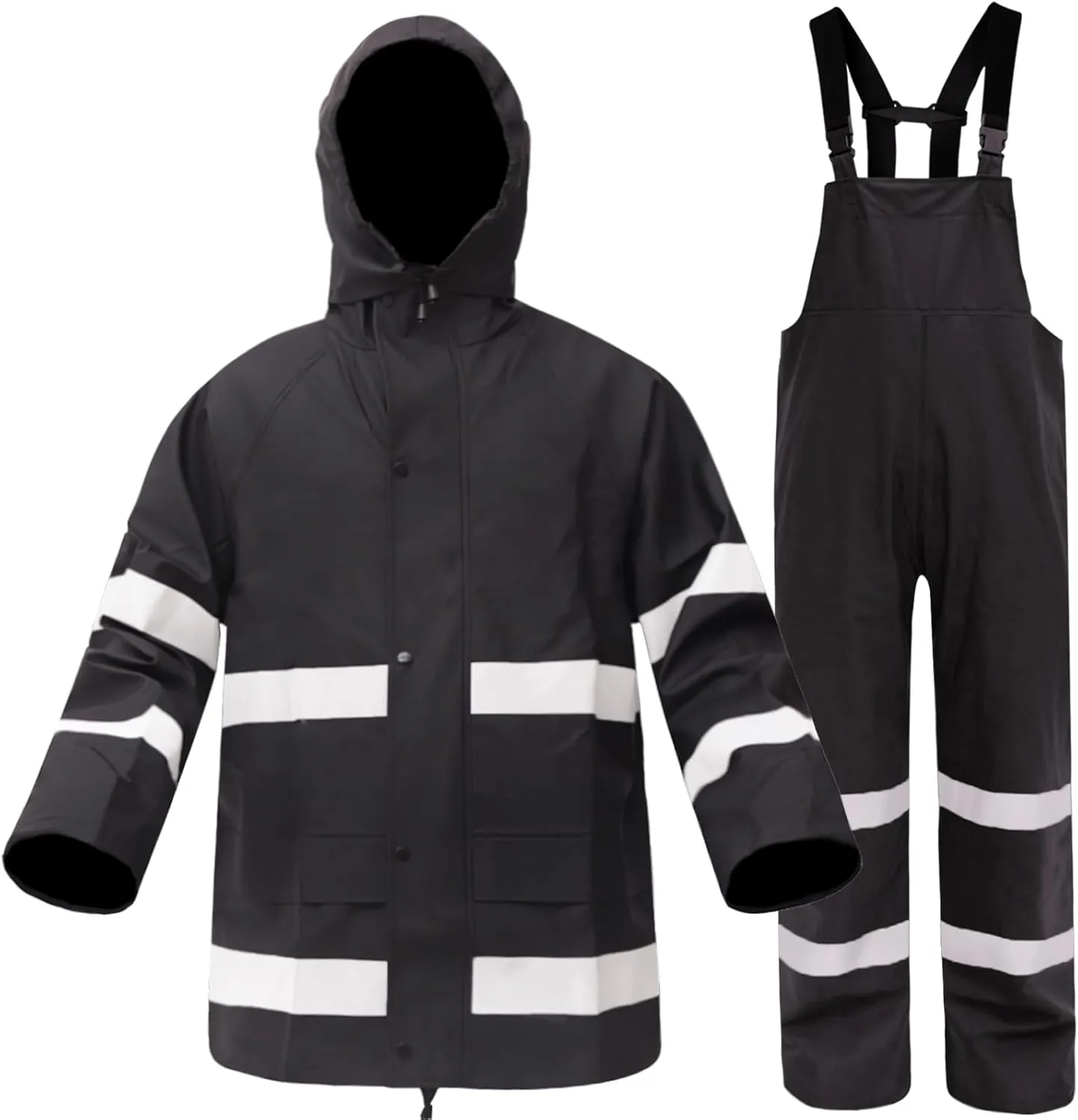 Rizzon Rain Suits for Men Women Waterproof Heavy Duty Rain Gear Hi-Vis Rain Jacket & Pants for Fishing, Camping