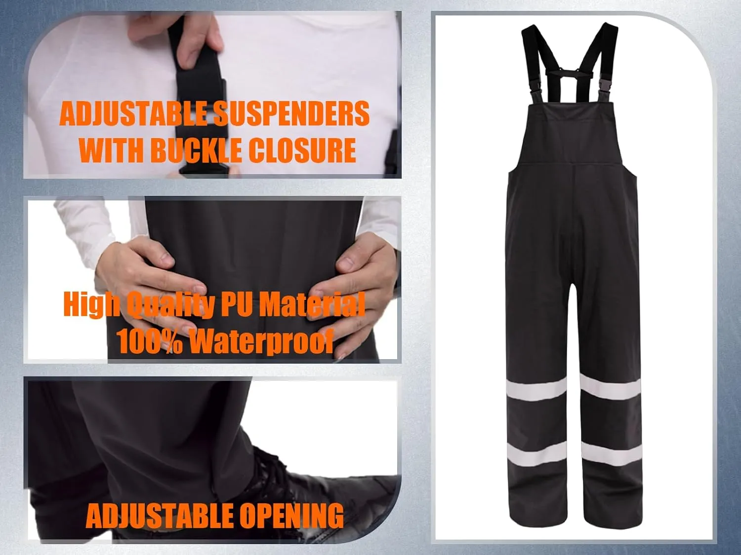 Rizzon Rain Suits for Men Women Waterproof Heavy Duty Rain Gear Hi-Vis Rain Jacket & Pants for Fishing, Camping