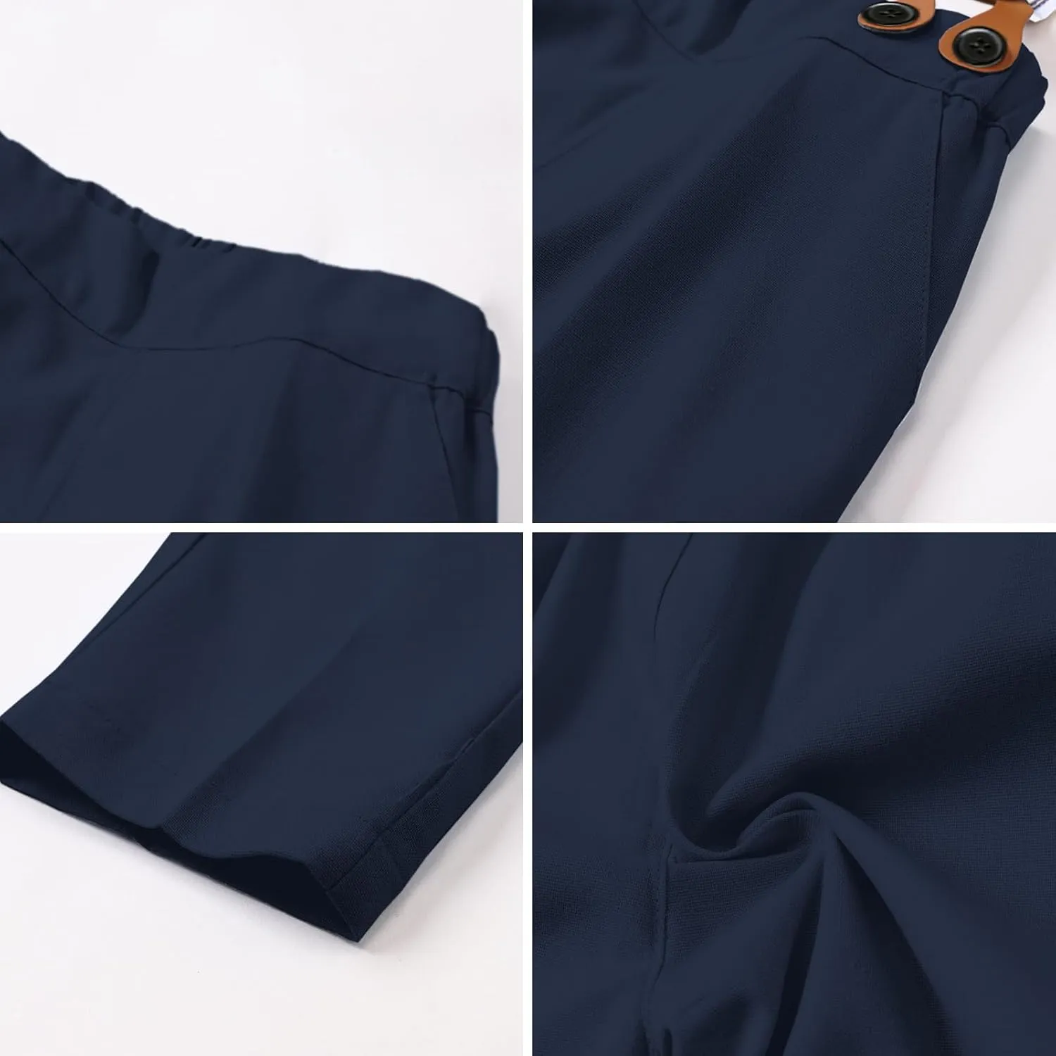SANGTREE Boys' Long Sleeved Two-piece Set With Suspenders Suitable For All Seasons, 3 Months - 14 Years