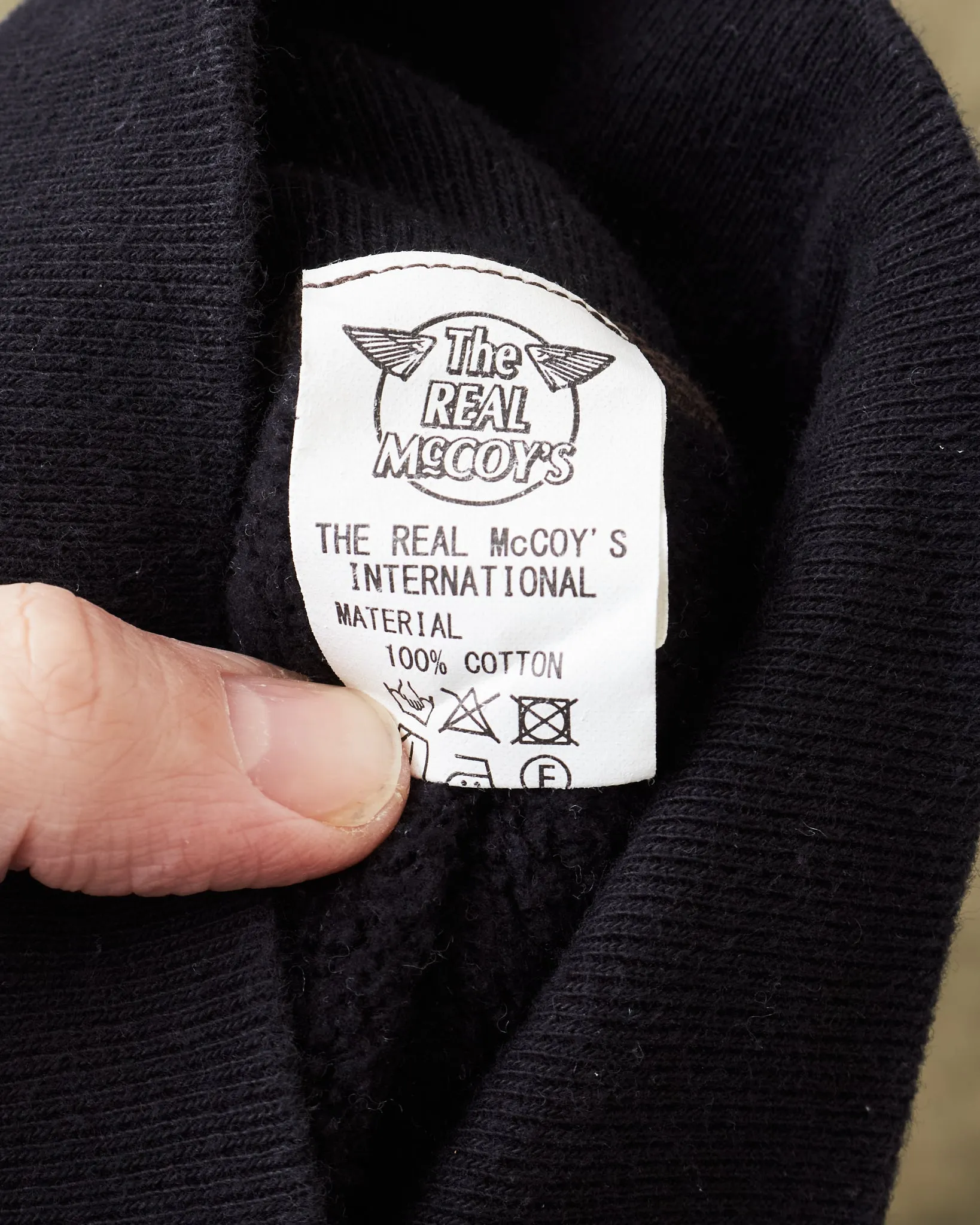 Second Hand Real McCoy's Sweatshirt Black Size XL