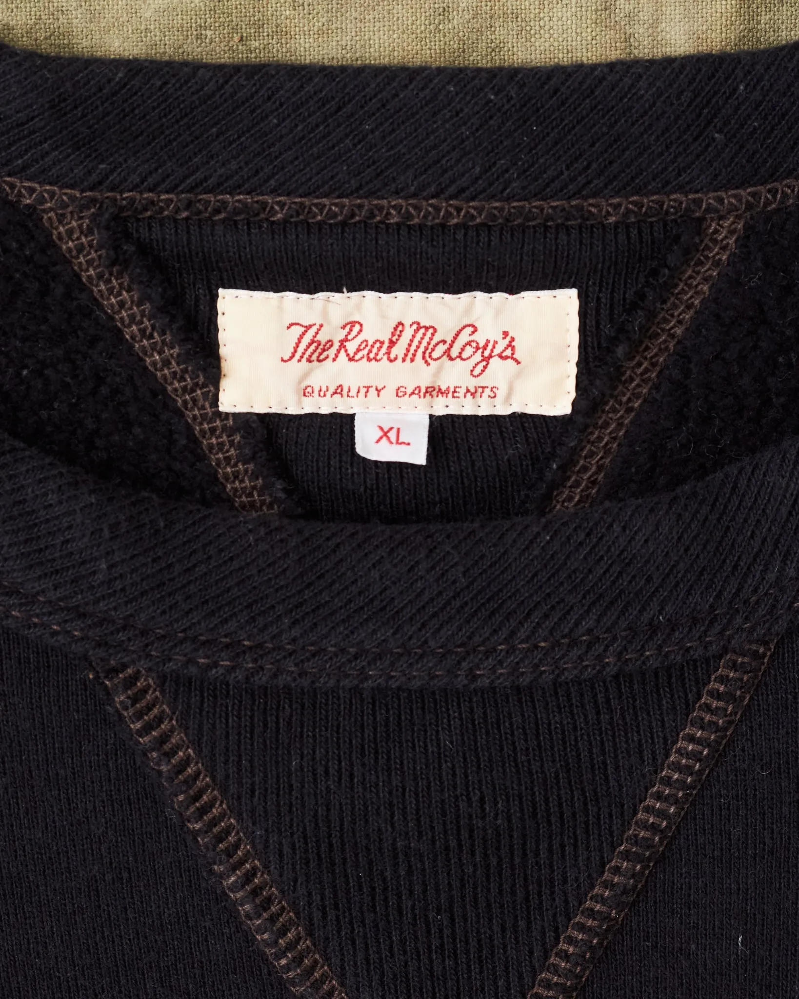 Second Hand Real McCoy's Sweatshirt Black Size XL