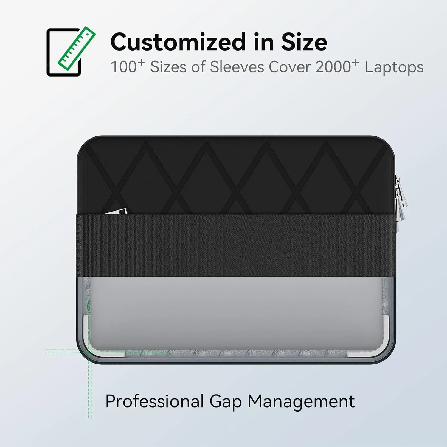 Smatree 13.8 inch Laptop Sleeve for Microsoft Surface Laptop2024/Surface Laptop for Business Copilot PC, Case with Accessory Pocket, YKK Zipper (E437)