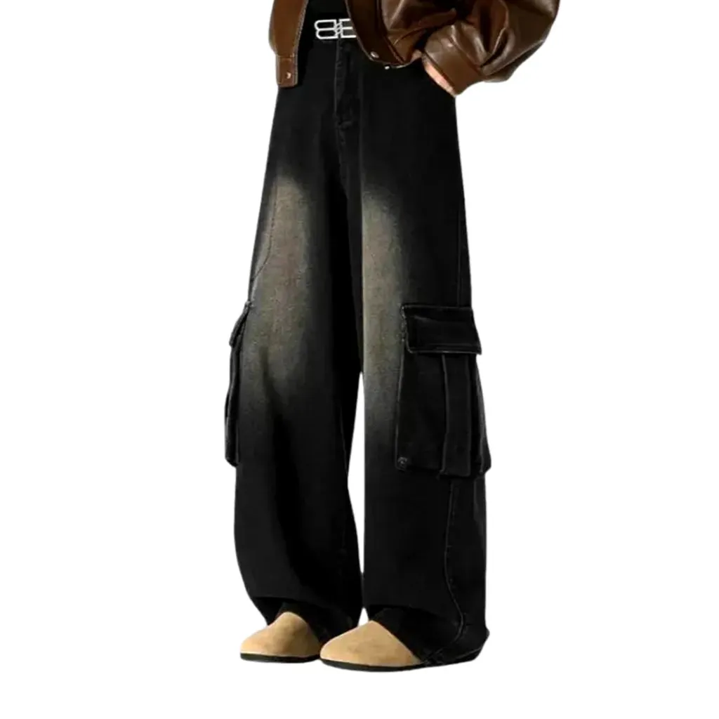 Stylish mid-waist men's jeans