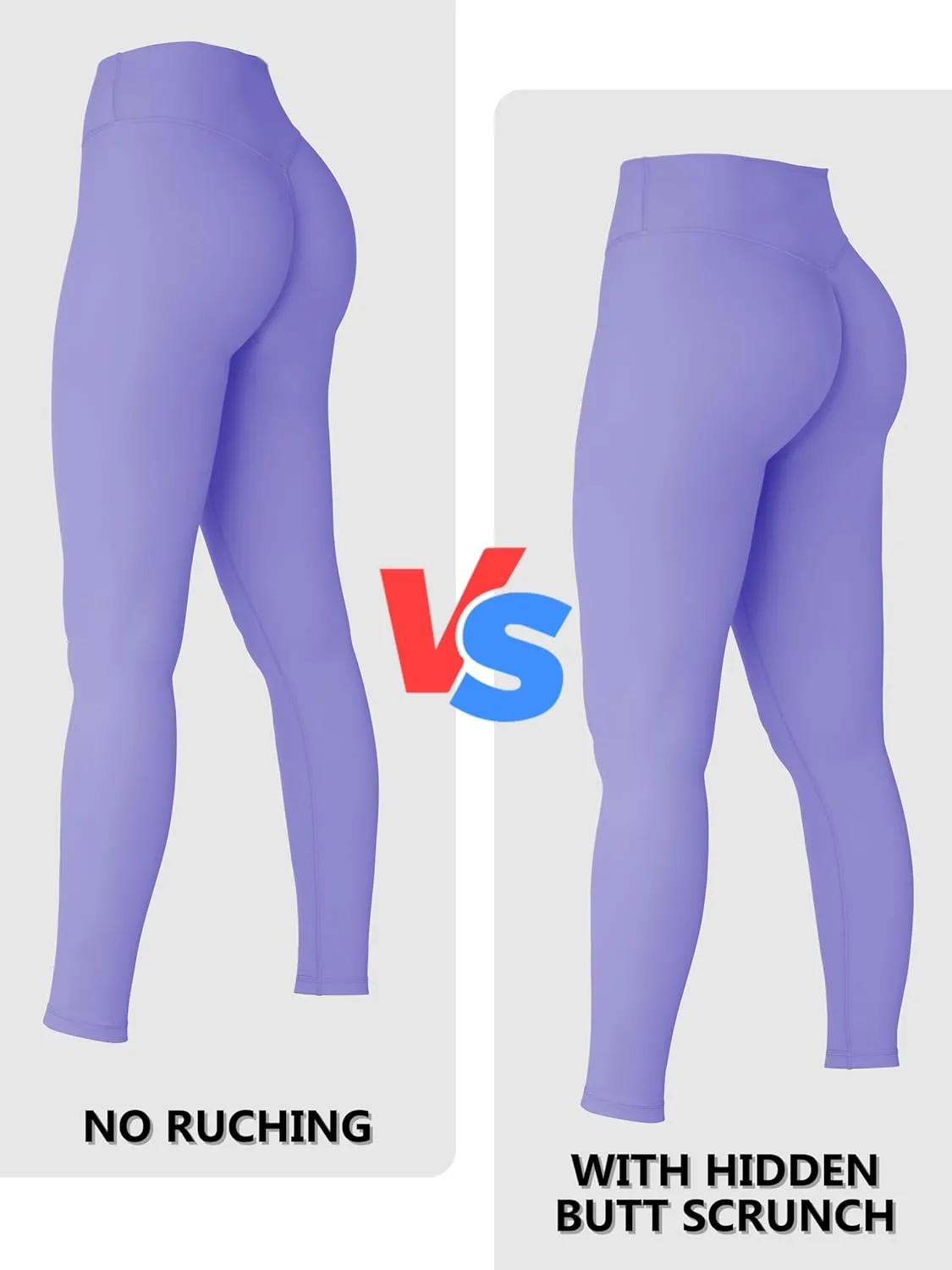 Sunzel Sunzfly Invisible Butt Scrunch Workout Leggings for Women, Butt Lifting High Waisted Gym Yoga Pants with Tummy Control