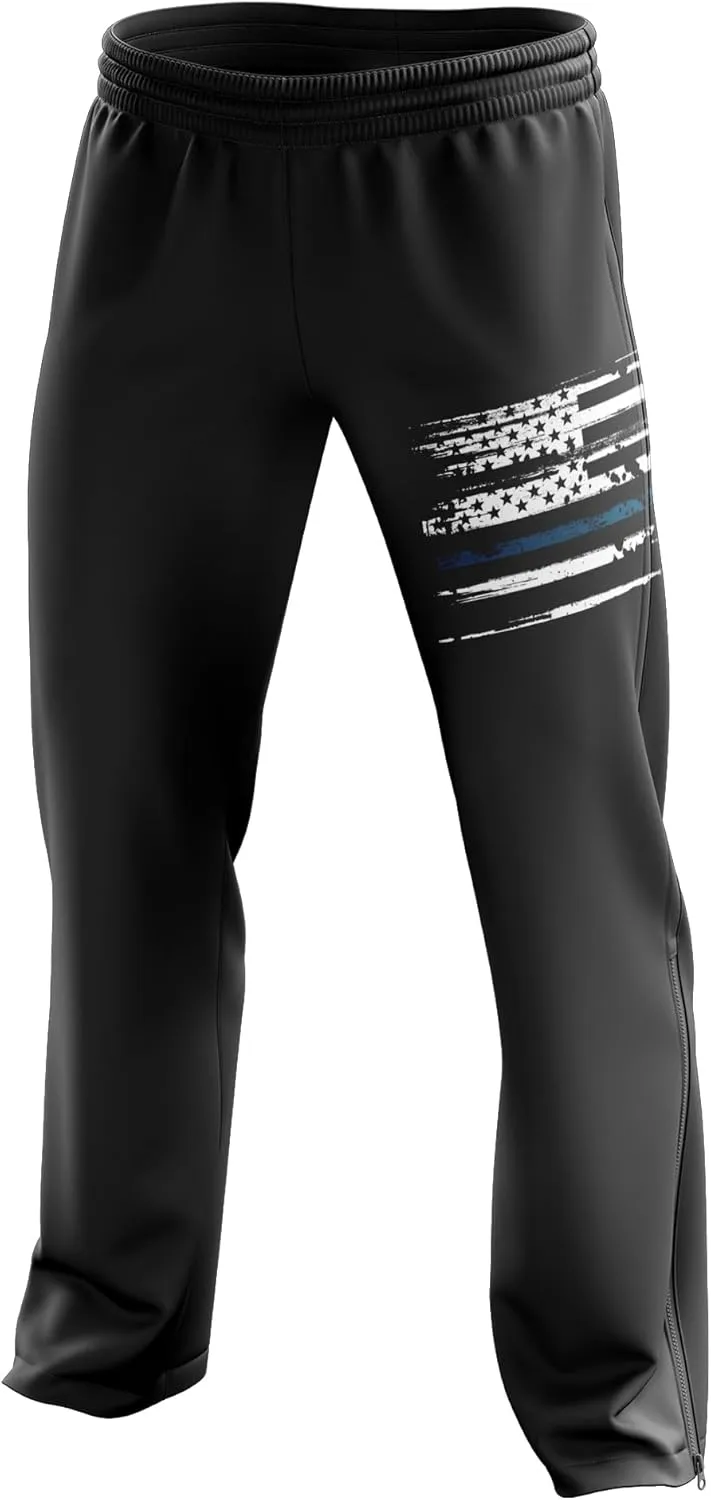 Tactical Pro Supply American Flag Sweatpants - Bottom Sweat Pants Joggers for Men and Women Fitness Workout Athletic Pants