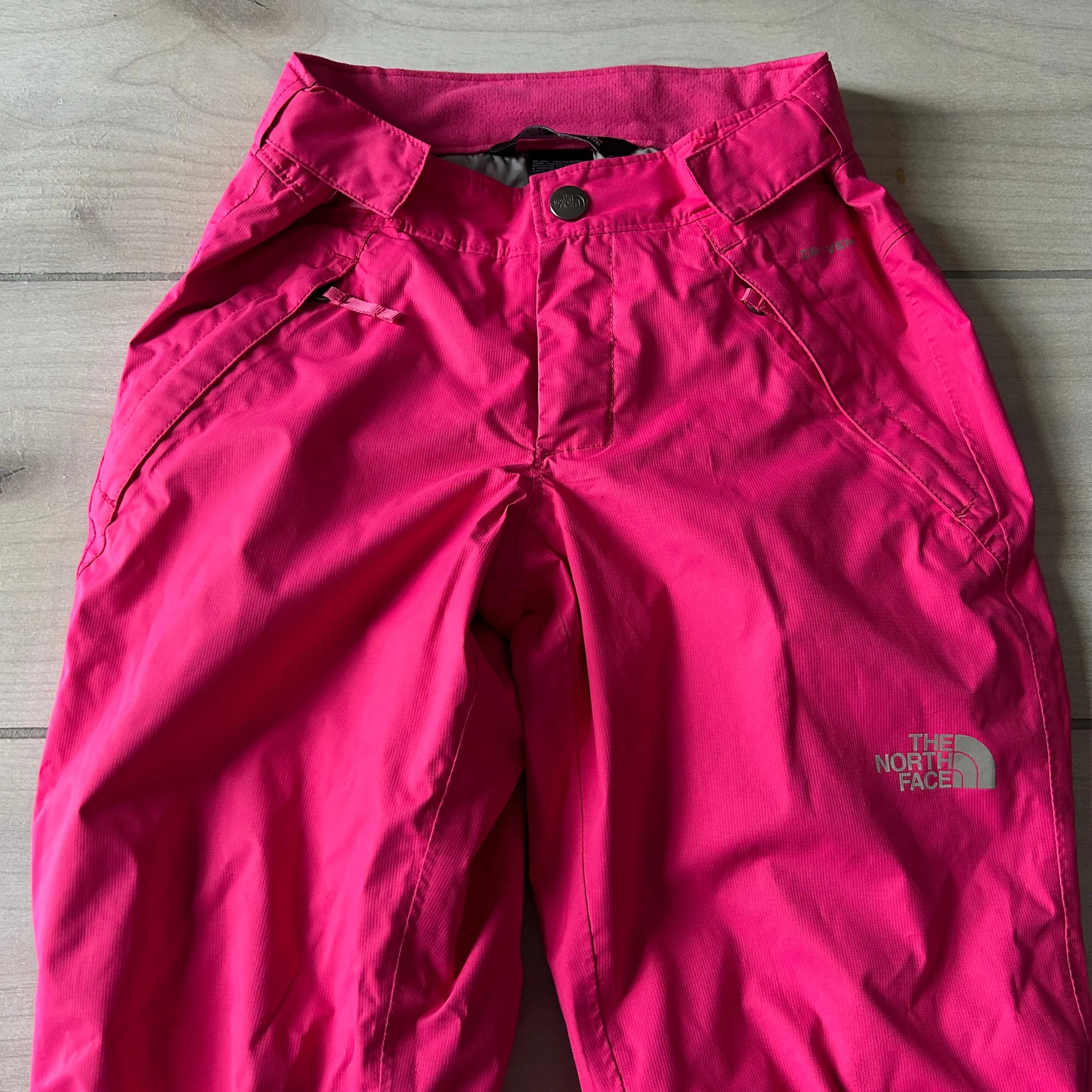 The North Face Pink Velcro Waistb Insulated Snow Pants