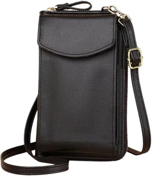The Original Clutch Wallet - Vegan Leather Crossbody Clutch for Women with Multiple Compartments for Phone, Cards