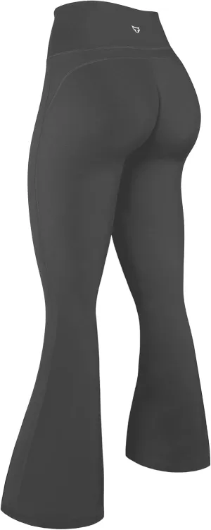 TomTiger Flare Leggings for Women Bootcut Yoga Pants with Tummy Control High-Waisted and Wide Leg