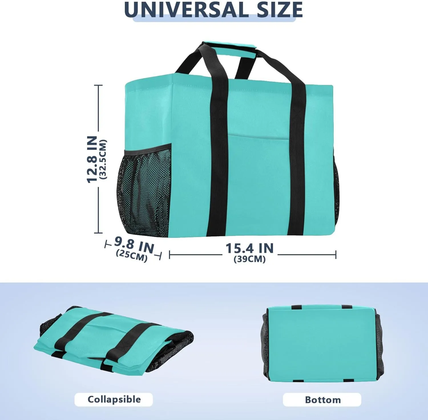 Tote Utility Bag Foldable Beach Bag With Compartments with Handles Carrier Bags