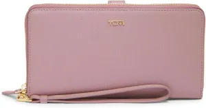 TUMI - Belden Travel Wallet - Leather Passport Wallet - Premium Card Wallet - ID Wallet - 4.5" X 8.8" X 1.0" - Pearl Pink