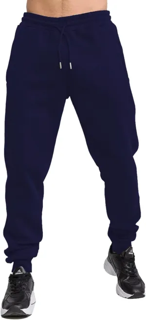 TUVEKE Fleece Jogger Sweatpants for Men with Pockets Bottom Athletic Sweat Pants Workout Running Casual Gym Size Small to 3XL