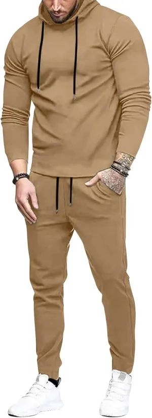Uni Clau Men's Tracksuit 2 Piece Set Sweatsuits hoodies and Sweatpants Athletic jogging suits sets Casual