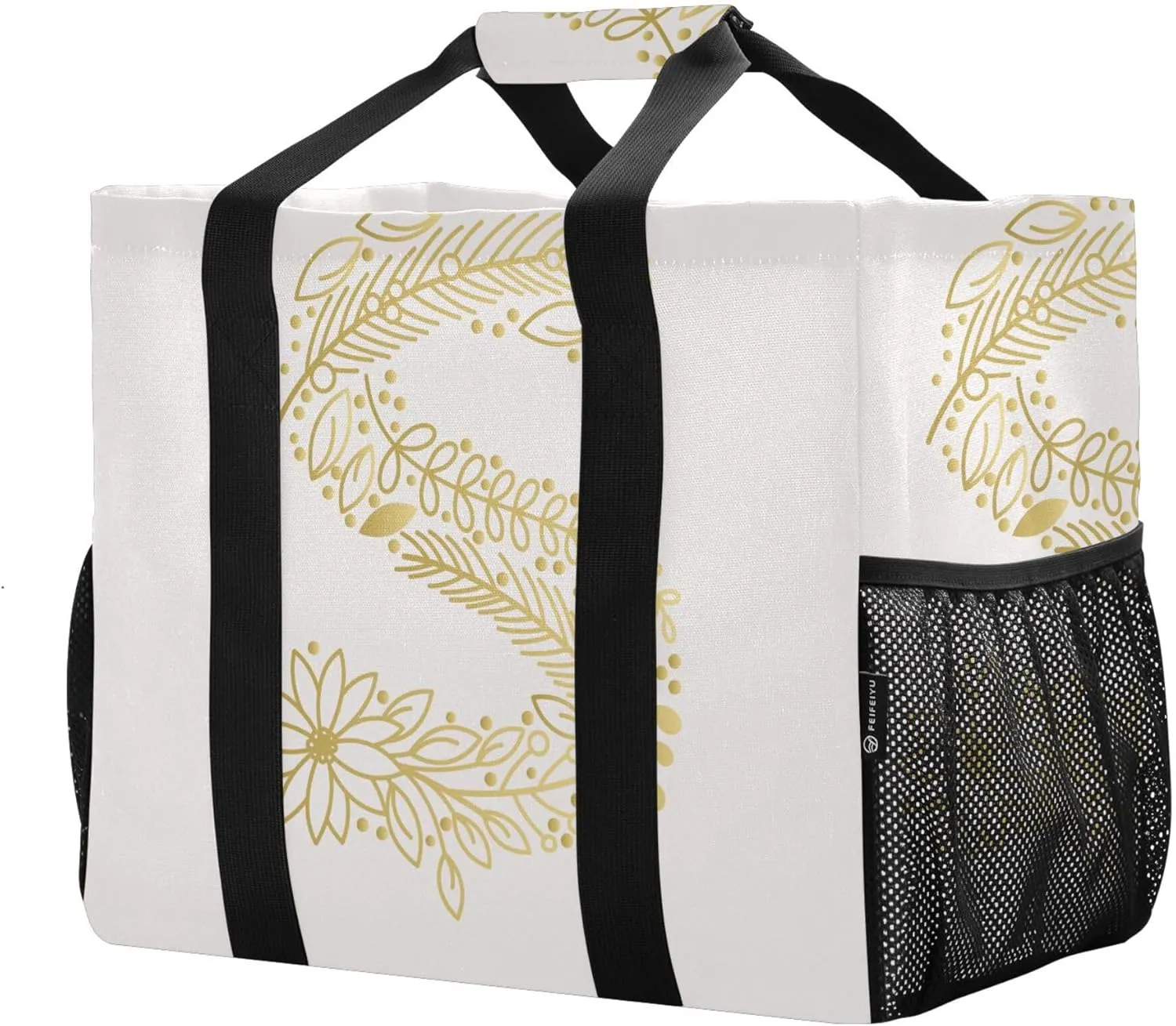 Utility Bag Collapsable Beach Tote With Compartments with Handles Carrying Bag