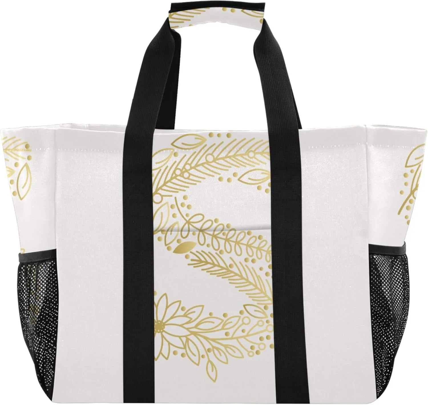 Utility Bag Collapsable Beach Tote With Compartments with Handles Carrying Bag