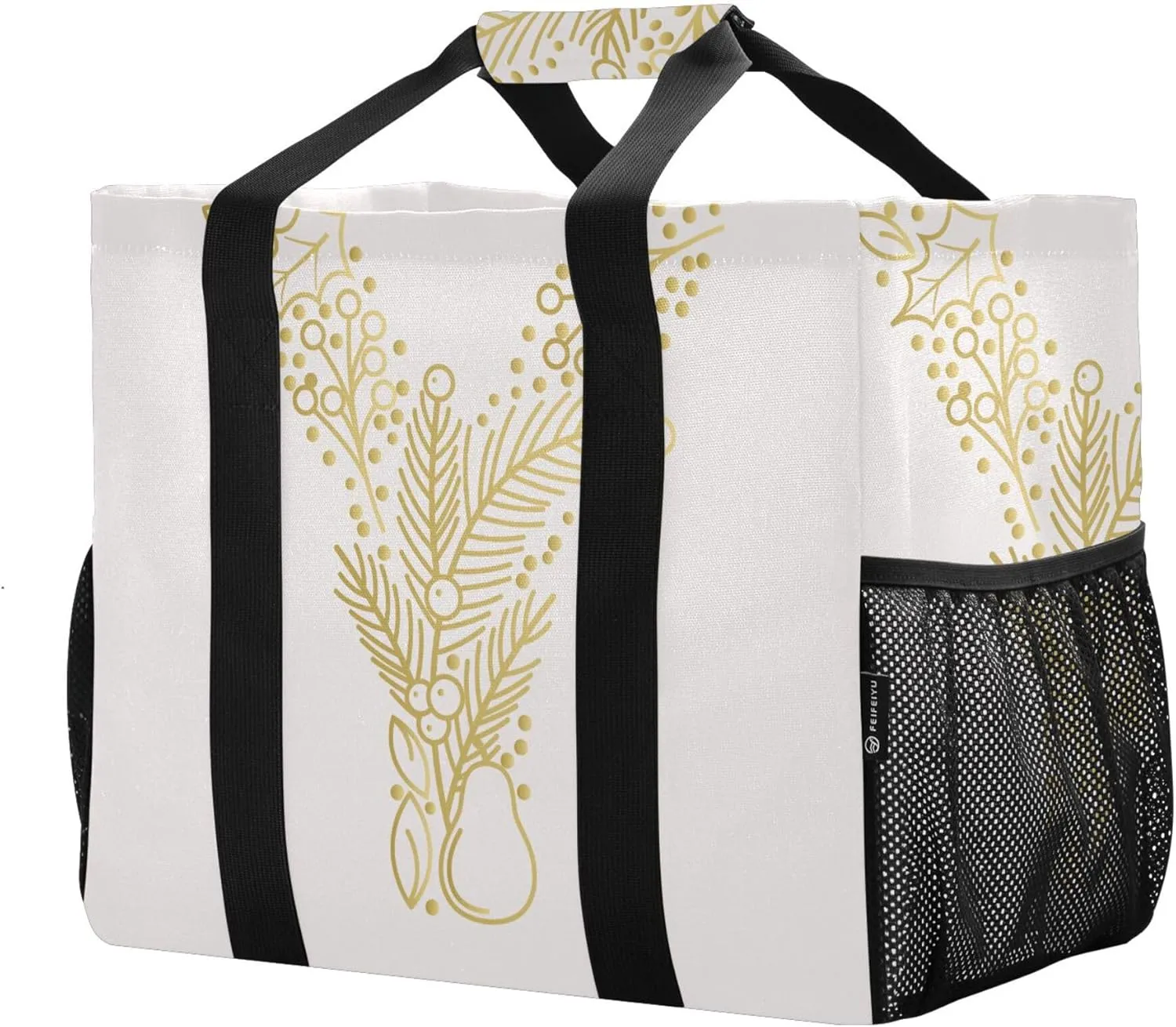 Utility Bag Collapsable Beach Tote With Compartments with Handles Carrying Bag