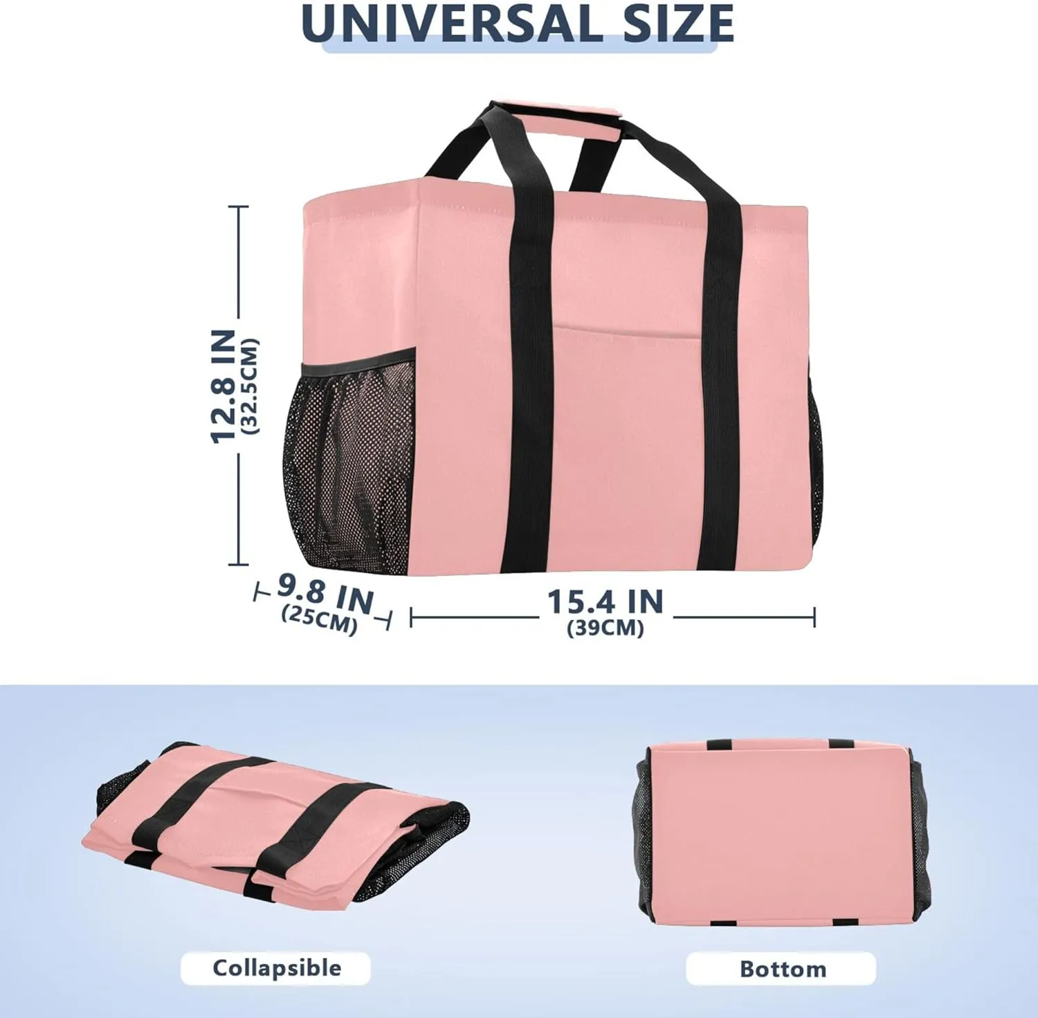 Utility Tote Bag Collapsable Beach Bag Waterproof Canvas Carrying Bag