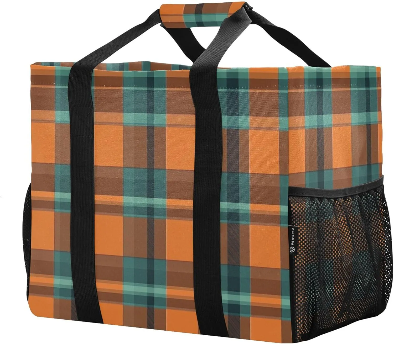 Utility Tote Bag For Women Foldable Beach Tote Bag With Compartments Canvas Carrying Tote