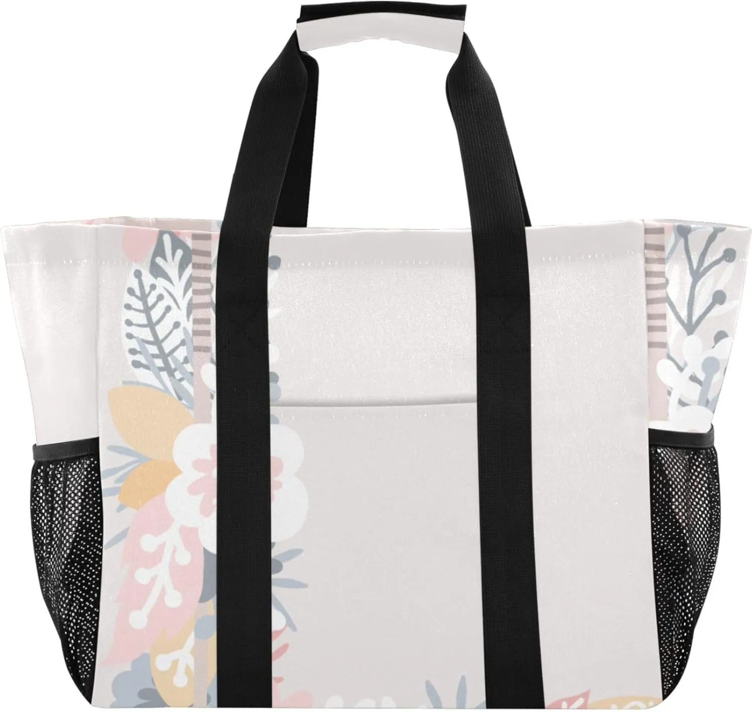 Utility Tote Foldable Beach Tote Bag Waterproof with Handles Canvas Laundry Bag