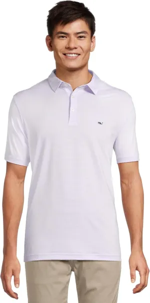vineyard vines Men's St. Jean Short Sleeve Stripe Sankaty Polo