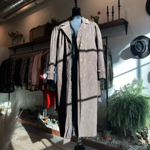 Vintage Suede Oversized Trench Mexico 80s