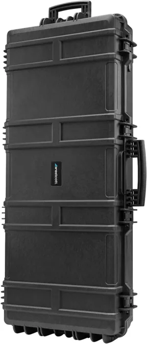 Westcott 4418 Rolling Hard Case for FJ400 Strobes (44" x 18") for Photography, Video Lighting, and Stands (Pick & Pluck Foam Insert)