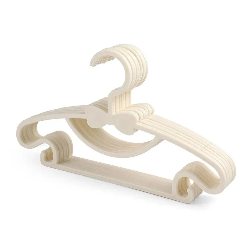 Windproof Kids Clothes Hanger Racks: Portable Plastic Display Hangers (10pcs)