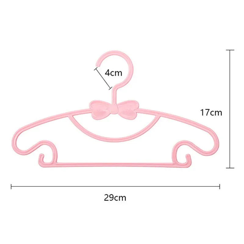 Windproof Kids Clothes Hanger Racks: Portable Plastic Display Hangers (10pcs)