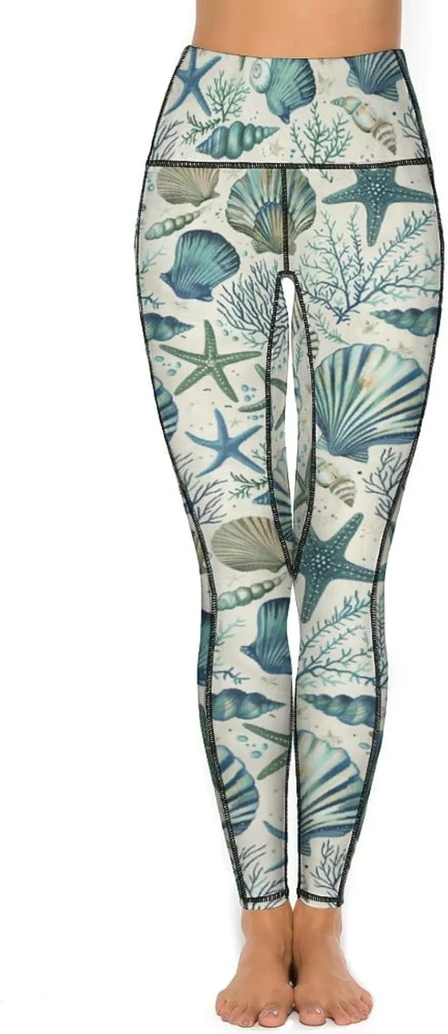 Women's High Waist Tummy Control Yoga Pants with Pockets Workout Leggings