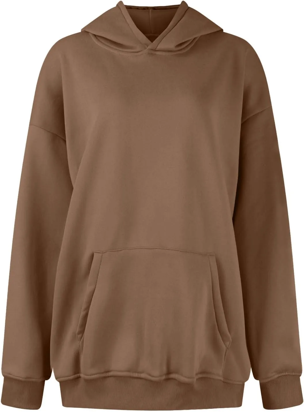 Womens Oversized Hooded Sweatshirt Fleece Long Sleeve Hoodies Comfy Pullover Top Fall Outfits Teen Preppy Clothes