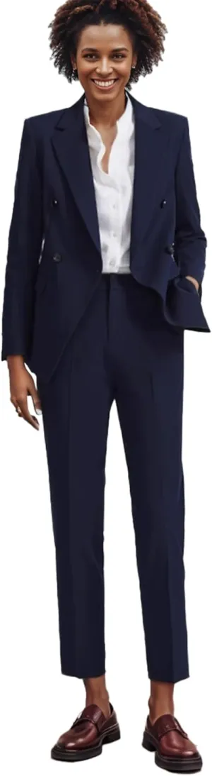 Women's Suiting Pant Suits for Women Business Professional Outfits Double Breasted Womens Prom Suit 2 Piece Set