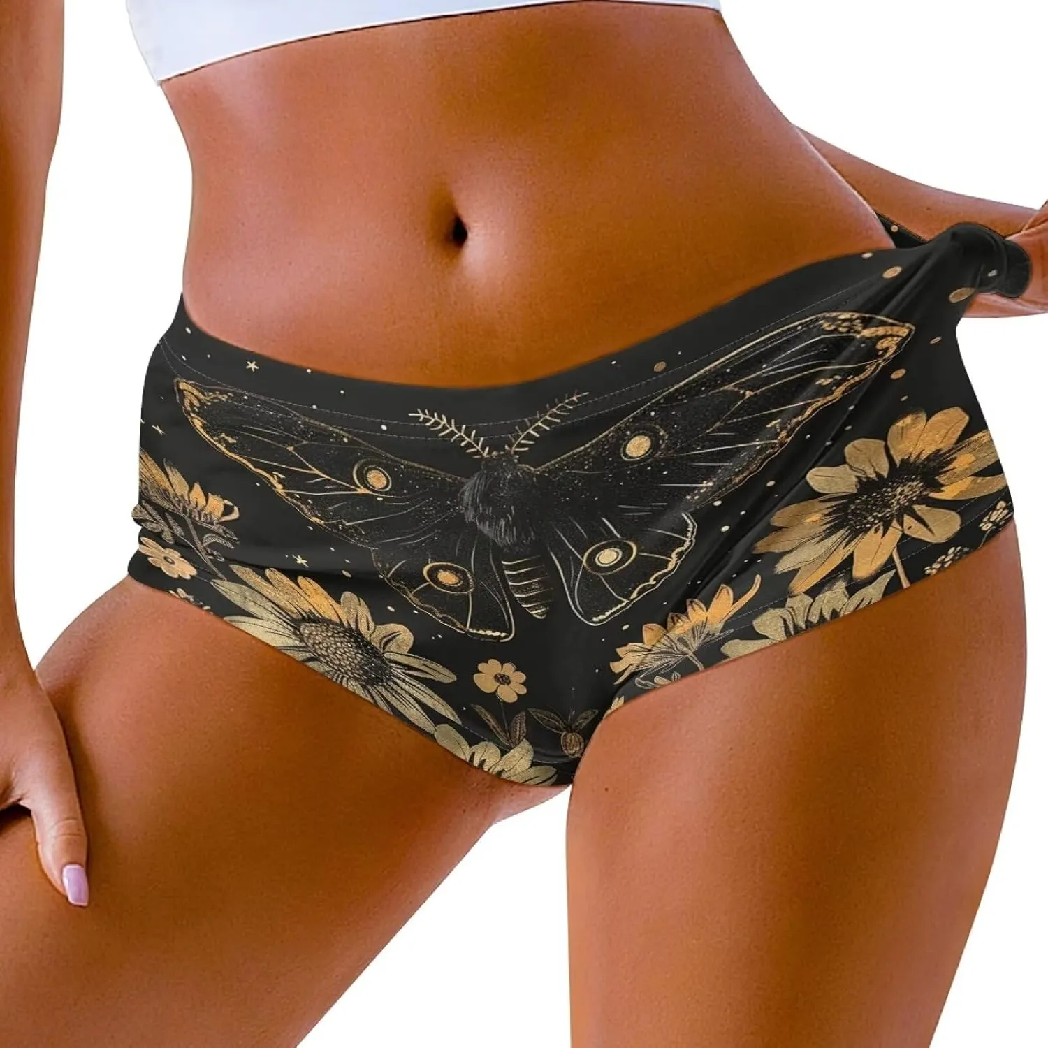 YEXIATODO High Waisted Hot Pants Sexy Shorts for Women Skiny-Friendly