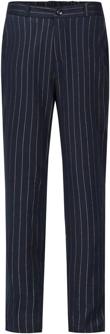 YYNUDA Women's Business Striped Suit Set 2 Piece Office Work Business Suits Blazer and Pant
